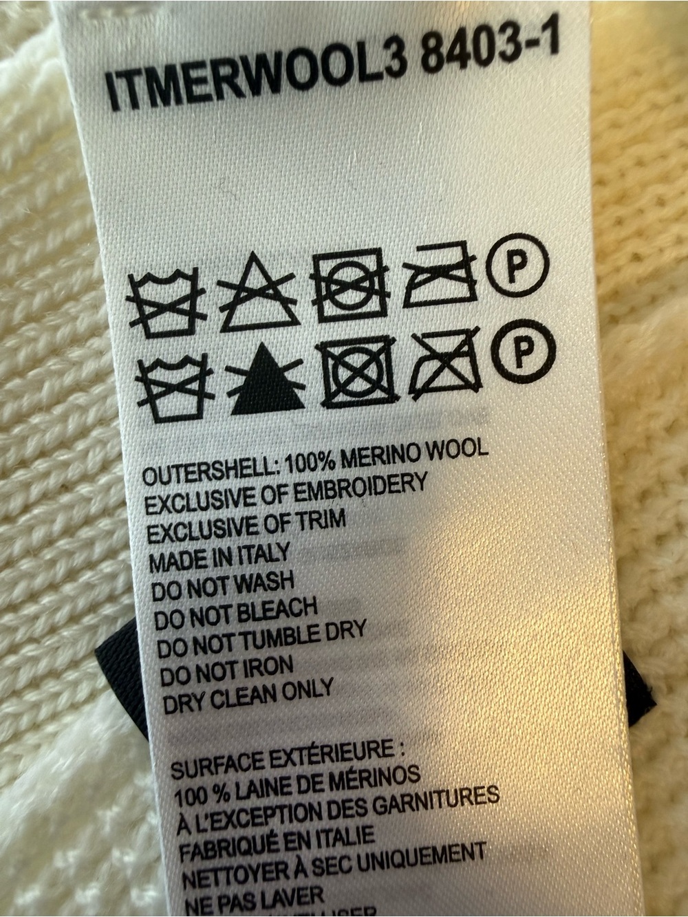 Canada Goose Cloud Merino Wool Waffle Scarf NEW WITH TAGS - Picture 7 of 7
